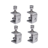 Maxbell 4 Pieces Stainless Steel C Clamp Tiger Clamp for Mounting Carpenter Building