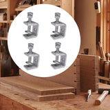 Maxbell 4 Pieces Stainless Steel C Clamp Tiger Clamp for Mounting Carpenter Building