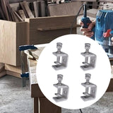 Maxbell 4 Pieces Stainless Steel C Clamp Tiger Clamp for Mounting Carpenter Building