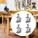 Maxbell 4 Pieces Stainless Steel C Clamp Tiger Clamp for Mounting Carpenter Building