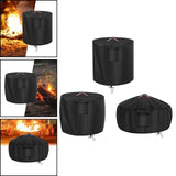 Maxbell Fire Pit Cover Weather Resistant Portable 420D Full Coverage Fire Bowl Cover S
