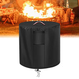 Maxbell Fire Pit Cover Weather Resistant Portable 420D Full Coverage Fire Bowl Cover S