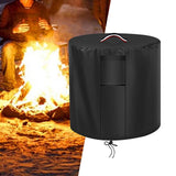 Maxbell Fire Pit Cover Weather Resistant Portable 420D Full Coverage Fire Bowl Cover S