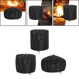 Maxbell Fire Pit Cover Weather Resistant Portable 420D Full Coverage Fire Bowl Cover S