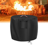 Maxbell Fire Pit Cover Weather Resistant Portable 420D Full Coverage Fire Bowl Cover M