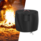 Maxbell Fire Pit Cover Weather Resistant Portable 420D Full Coverage Fire Bowl Cover M