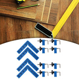 Maxbell 4x 90 Degree Right Angle Clamp Positioning Squares for Drawers DIY Carpenter Blue
