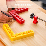 Maxbell 4x 90 Degree Right Angle Clamp Positioning Squares for Drawers DIY Carpenter Red