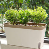 Maxbell Self Watering Planter Plant Pot Yard Window Indoor Outdoor Plants Flower Pot Coffee