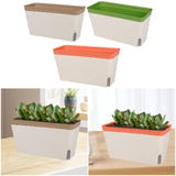 Maxbell Self Watering Planter Plant Pot Yard Window Indoor Outdoor Plants Flower Pot Coffee