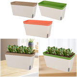 Maxbell Self Watering Planter Plant Pot Yard Window Indoor Outdoor Plants Flower Pot Coffee