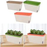 Maxbell Self Watering Planter Plant Pot Yard Window Indoor Outdoor Plants Flower Pot Coffee