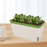 Maxbell Self Watering Planter Plant Pot Yard Window Indoor Outdoor Plants Flower Pot Green