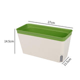 Maxbell Self Watering Planter Plant Pot Yard Window Indoor Outdoor Plants Flower Pot Green