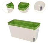 Maxbell Self Watering Planter Plant Pot Yard Window Indoor Outdoor Plants Flower Pot Green