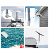 Maxbell Antenna Bracket Easy to Install Multiuse Eave Bracket for Marine Yachts Home