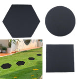 Maxbell 4x Garden Stepping Stones Fake Decorative Garden Mat for Outdoor Landscaping Hexagon Shape