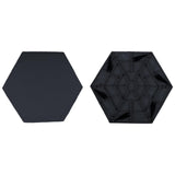 Maxbell 4x Garden Stepping Stones Fake Decorative Garden Mat for Outdoor Landscaping Hexagon Shape