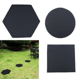 Maxbell 4x Garden Stepping Stones Fake Decorative Garden Mat for Outdoor Landscaping Hexagon Shape