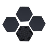 Maxbell 4x Garden Stepping Stones Fake Decorative Garden Mat for Outdoor Landscaping Hexagon Shape