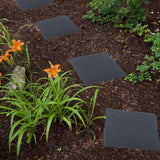 Maxbell 4x Garden Stepping Stones Fake Decorative Garden Mat for Outdoor Landscaping Square Shape