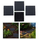 Maxbell 4x Garden Stepping Stones Fake Decorative Garden Mat for Outdoor Landscaping Square Shape
