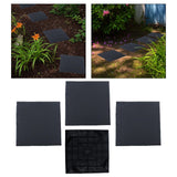 Maxbell 4x Garden Stepping Stones Fake Decorative Garden Mat for Outdoor Landscaping Square Shape