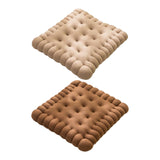 Maxbell Biscuit Shaped Seat Cushion Chair Pad for Yoga Sofa Bed Floor Seating Office Light Coffee