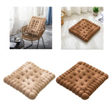 Maxbell Biscuit Shaped Seat Cushion Chair Pad for Yoga Sofa Bed Floor Seating Office Light Coffee