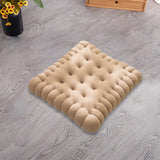 Maxbell Biscuit Shaped Seat Cushion Chair Pad for Yoga Sofa Bed Floor Seating Office Light Coffee