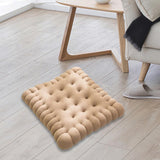 Maxbell Biscuit Shaped Seat Cushion Chair Pad for Yoga Sofa Bed Floor Seating Office Light Coffee