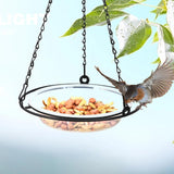 Maxbell Hanging Bird Bath Bird Seed Decoration Hanging Tray for Patio Deck Courtyard