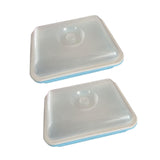 Maxbell 2 Pieces Garden Seed Sprouter Tray with Lid Beans Seedling Plant Germination Blue