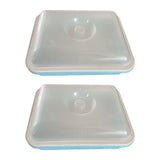 Maxbell 2 Pieces Garden Seed Sprouter Tray with Lid Beans Seedling Plant Germination Blue