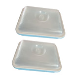 Maxbell 2 Pieces Garden Seed Sprouter Tray with Lid Beans Seedling Plant Germination Blue