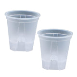 Maxbell 2 Pieces Plant Pot Planters with Drainage Holes for Outdoor Living Room Yard Clear