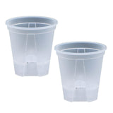 Maxbell 2 Pieces Plant Pot Planters with Drainage Holes for Outdoor Living Room Yard Clear