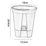 Maxbell 2 Pieces Plant Pot Planters with Drainage Holes for Outdoor Living Room Yard Clear