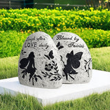Maxbell Garden Statue Elf Pattern Decorative Ornament for Gifts Outdoor Housewarming Left