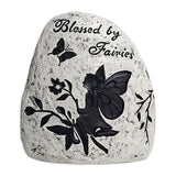 Maxbell Garden Statue Elf Pattern Decorative Ornament for Gifts Outdoor Housewarming Left