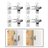 Maxbell Barn Door Lock Garden Bathroom Versatile Room Heavy Duty Office Carbon Steel 90 Degree Angle