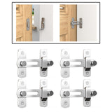 Maxbell Barn Door Lock Garden Bathroom Versatile Room Heavy Duty Office Carbon Steel 90 Degree Angle