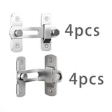 Maxbell Barn Door Lock Garden Bathroom Versatile Room Heavy Duty Office Carbon Steel 90 Degree Angle