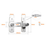 Maxbell Barn Door Lock Garden Bathroom Versatile Room Heavy Duty Office Carbon Steel Flat