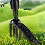 Maxbell Stand up Weeder Removal Tool Stainless Steel Weed Puller with Adjustable Rod Black