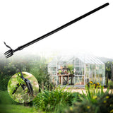 Maxbell Stand up Weeder Removal Tool Stainless Steel Weed Puller with Adjustable Rod Black