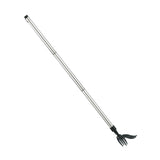 Maxbell Stand up Weeder Removal Tool Stainless Steel Weed Puller with Adjustable Rod Silver