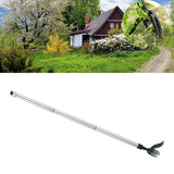 Maxbell Stand up Weeder Removal Tool Stainless Steel Weed Puller with Adjustable Rod Silver