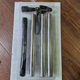 Maxbell Stand up Weeder Removal Tool Stainless Steel Weed Puller with Adjustable Rod Silver