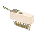 Maxbell Crack Weeder Wire Brush Grout Brush Cleaner for Patio Stones Pavers Driveway with Pointed Handle